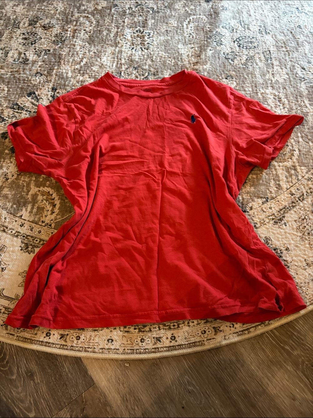Ralph Lauren Red Short Sleeve Crewneck Tee